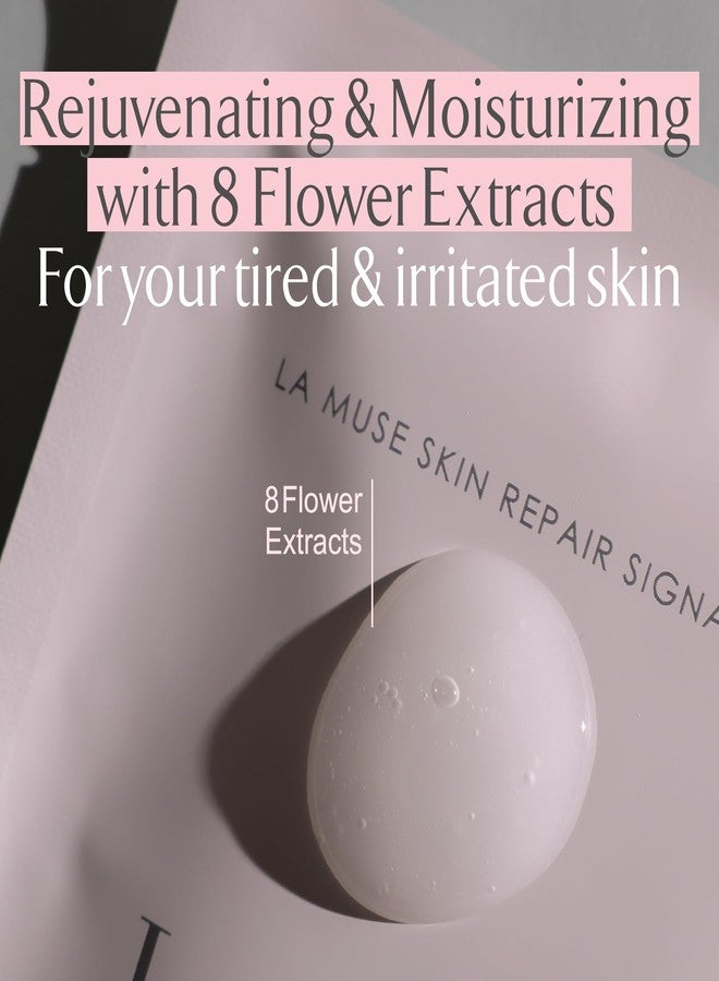 LA MUSE Biocellulose Signature Face Mask(2ea) | Deep Hydrating, Tightening & Firming Care for Skin Repair | Rejuvenating & Moisturizing | Cooling & Soothing Sensitive Skin | Face Mask Korean Skin Care - Image 4